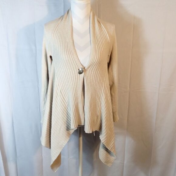 Black Swan Asymmetrical Cardigan Knit Sweater - Picture 1 of 9